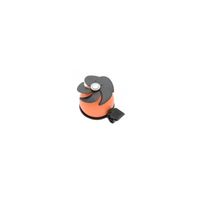 Simson fietsbel Air 4,5 cm junior oranje/zwart - thumbnail