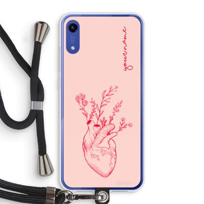 Blooming Heart: Honor Play 8A Transparant Hoesje met koord