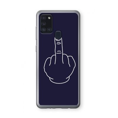 F**k U: Samsung Galaxy A21s Transparant Hoesje