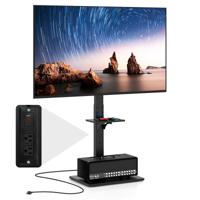 TV-meubel voor 32-70" TV's max. Gewicht 45 kg Hoogte 108-132 cm met 2 Stopcontacten en USB/C-type Interface