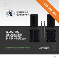 LD Systems ICOA Pro Geluidsset - 2x ICOA Pro 15A + 21A SUB