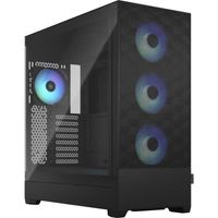 Fractal Design Pop XL Air RGB Black TG Clear Tint big tower behuizing 2x USB-A 3.2 (5 Gbit/s), 2x Audio, Window-kit