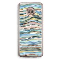 Watercolor Agate: Motorola Moto G6 Transparant Hoesje