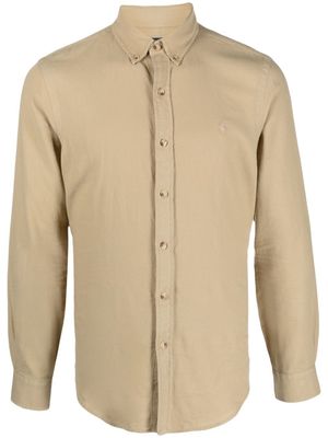Polo Ralph Lauren chemise en coton à logo brodé - Tons neutres