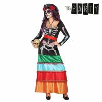 Kostuums voor Volwassenen Th3 Party Multicolour Skelet (2 Onderdelen) - Maat: M/L - Maat: M/L