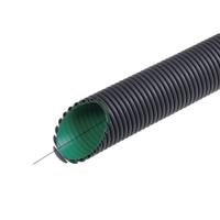 Fränkische Rohrwerke 19210075 KabuflexRplus75 sw Beschermslang (ribbelslang) Zwart 50 m