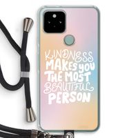 The prettiest: Pixel 5 Transparant Hoesje met koord The prettiest: Pixel 5 Transparant Hoesje met koord