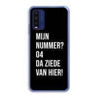Da ziede van hier - Zwart: Xiaomi Redmi 9T Transparant Hoesje