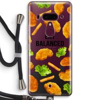 Eat Balanced: HTC U12+ Transparant Hoesje met koord
