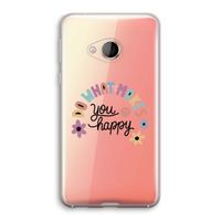 Happy days: HTC U Play Transparant Hoesje