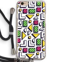 8-bit N°4: iPhone 6 / 6S Transparant Hoesje met koord