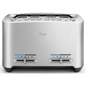 Sage The Smart Toast 4 Slice Broodrooster met dubbele lange sleuf RVS
