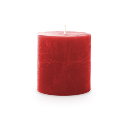 Rustiek Kaars 70/70mm-rood - Spaas