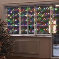 VidaXL Lichtsnoergordijn sterren met 500 led&apos;s 8 functies meerkleurig