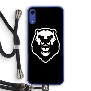 Angry Bear (black): Honor Play 8A Transparant Hoesje met koord