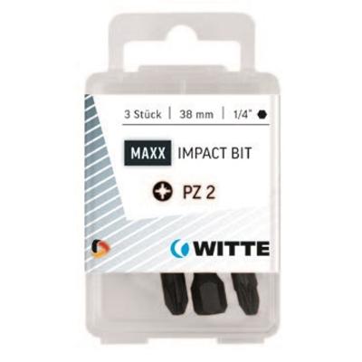 Witte pozidriv bit MAXX Impact [3x] - 1/4&apos;&apos; - PZ 1 - 38 mm
