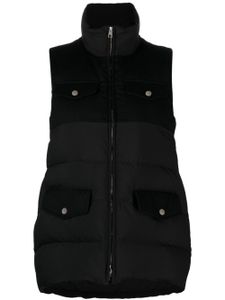 Kiton gilet matelassé à fermeture zippée - Noir