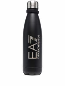 Ea7 Emporio Armani gourde à logo imprimé - Noir
