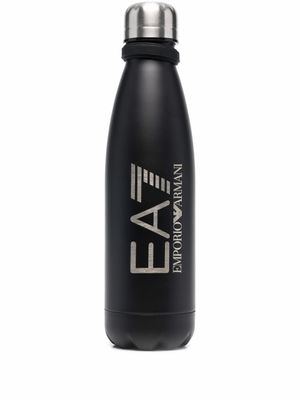 Ea7 Emporio Armani gourde à logo imprimé - Noir