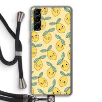 Citroenen: Samsung Galaxy S21 Plus Transparant Hoesje met koord