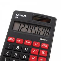 MAUL M 8 calculator Pocket Rekenmachine met display Zwart, Rood - thumbnail