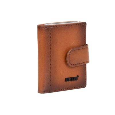 Justified Bags Justified Bags Creditcard Houder Cognac Muntgeldvak