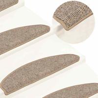 Trapmatten 15 st 65x21x4 cm Bruin Halfrond Groot