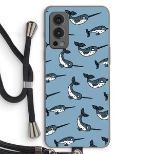 Narwhal: OnePlus Nord 2 5G Transparant Hoesje met koord