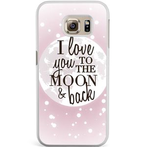 Samsung Galaxy S6 Edge hoesje - I love you to the moon and back