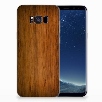 Samsung Galaxy S8 Plus | Bumper Hoesje | Donker Hout