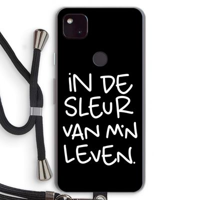 De Sleur: Pixel 4a 5G Transparant Hoesje met koord