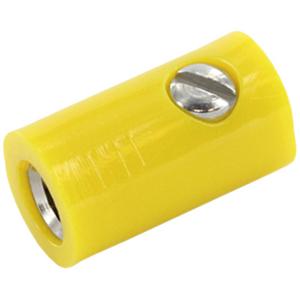 econ connect HOK25GE Miniatuur-rondconnector Koppeling, recht Geel 1 stuk(s) Bulk