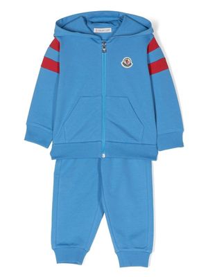 Moncler Enfant survêtement à capuche - Bleu