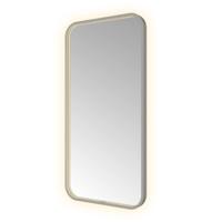 Spiegel Hotbath &MORE 100x50 cm LED-Verlichting Spiegelverwarming Rechthoek Geborsteld Gunmetal