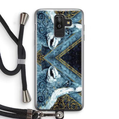 Golden Fox: Samsung Galaxy J8 (2018) Transparant Hoesje met koord