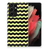 Samsung Galaxy S21 Ultra | TPU bumper | Waves Yellow