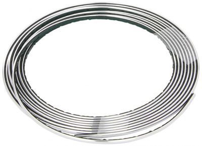Race Sport decoratiestrip PVC 4 meter x 3,5 mm chroom Race Sport decoratiestrip PVC 4 meter x 3,5 mm chroom