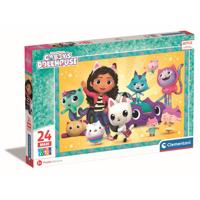 Clementoni Gabby's Poppenhuis Super Color puzzel feest maxi - 24 stukjes