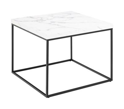 Bendt Salontafel 'Maresa' Marmerlook, 60 x 60cm, kleur Wit