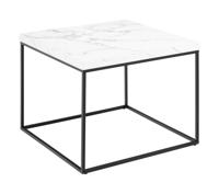 Bendt Salontafel 'Maresa' Marmerlook, 60 x 60cm, kleur Wit