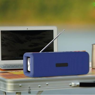 T9 draadloze Bluetooth 4 2 speaker 10W Portable Sound Box FM digitale radio 3D surround stereo ondersteuning handsfree & TF & AUX (blauw)