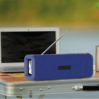 T9 draadloze Bluetooth 4 2 speaker 10W Portable Sound Box FM digitale radio 3D surround stereo ondersteuning handsfree & TF & AUX (blauw)