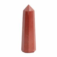 Edelsteen Obelisk Punt Rode Jaspis - 100-120 mm - thumbnail