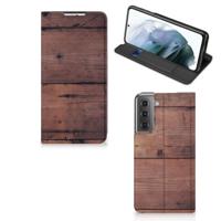 Samsung Galaxy S21 FE Book | Wallet Case | Old Wood