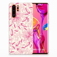 Huawei P30 Pro TPU Case Pink Flowers - thumbnail