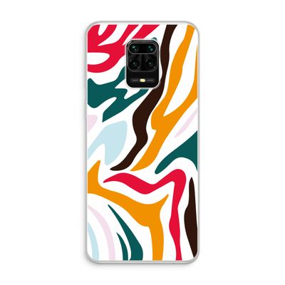 Colored Zebra: Xiaomi Redmi Note 10 Lite Transparant Hoesje