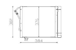 Condensor, airconditioning AC340000S