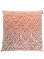 Missoni Home coussin à motif zigzag - Marron