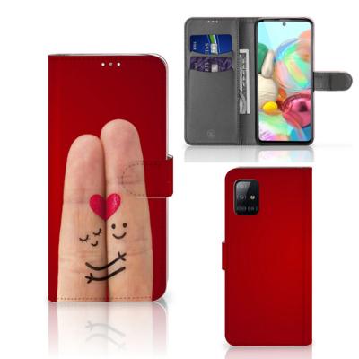 Samsung Galaxy A71 | Wallet Case | met Pasjes | Liefde - Origineel Romantisch Cadeau