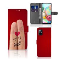 Samsung Galaxy A71 | Wallet Case | met Pasjes | Liefde - Origineel Romantisch Cadeau